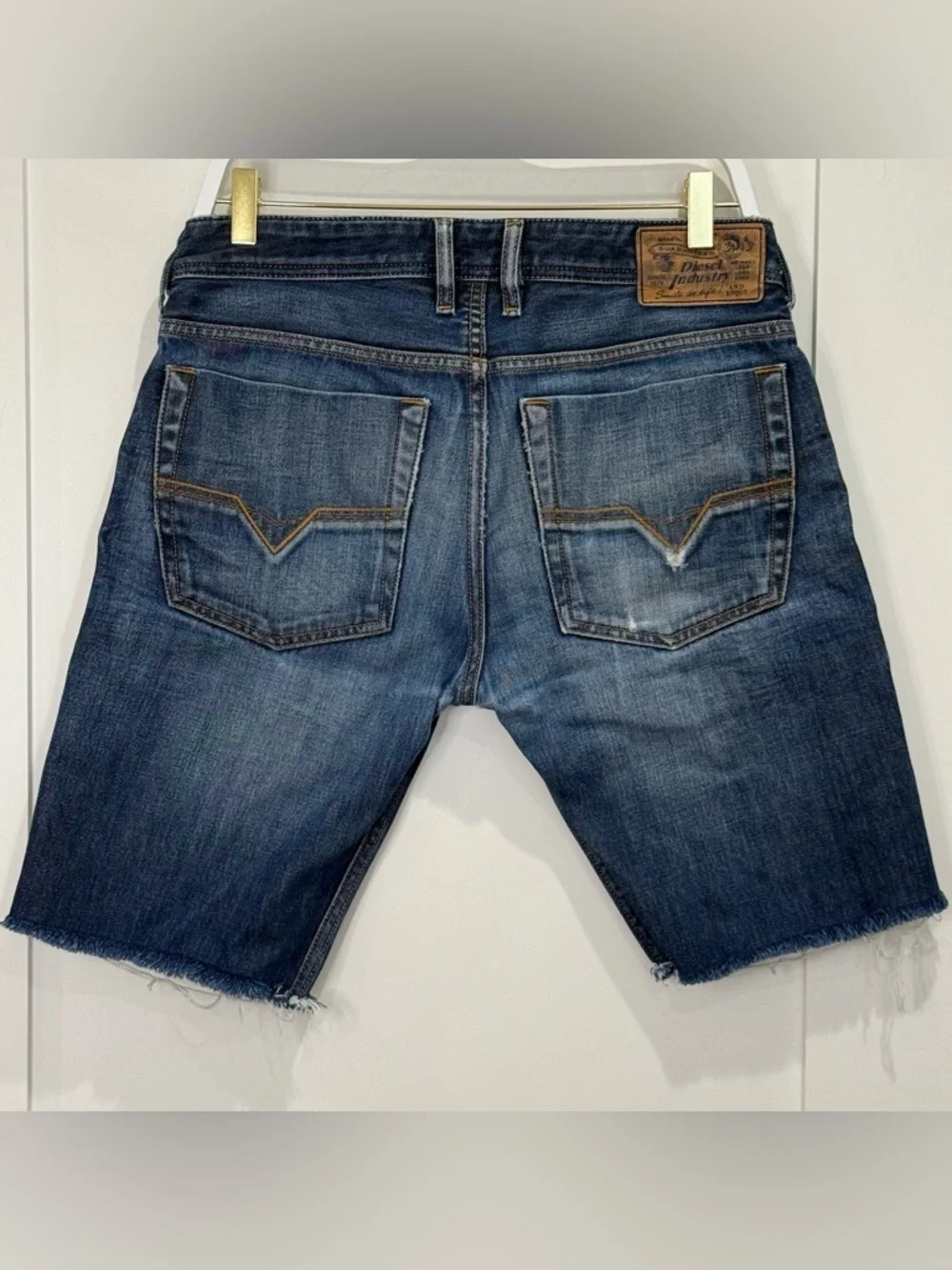 Y2K Diesel Bermuda Shorts Size 30 Upcycled Denim Grunge Streetwear Festival Cool